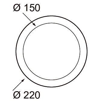 airam Mekaniska tilbehör compact xl täckring 150/210 wh