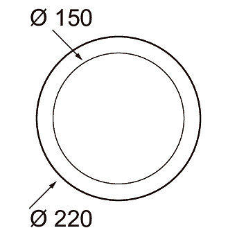airam Mekaniska tilbehör compact xl täckring 150/210 wh