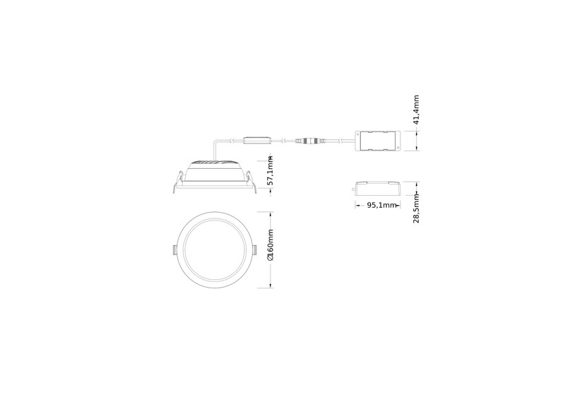 ledvance Alasvalo downlight comfort dl cmft d150 18w cct ml op va