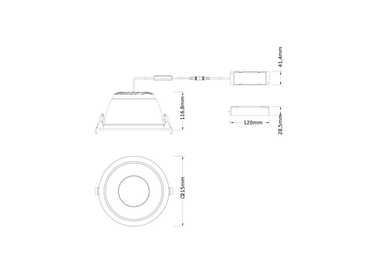 ledvance Downlight comfort dl cmft d200 30w cct ml u19 wt