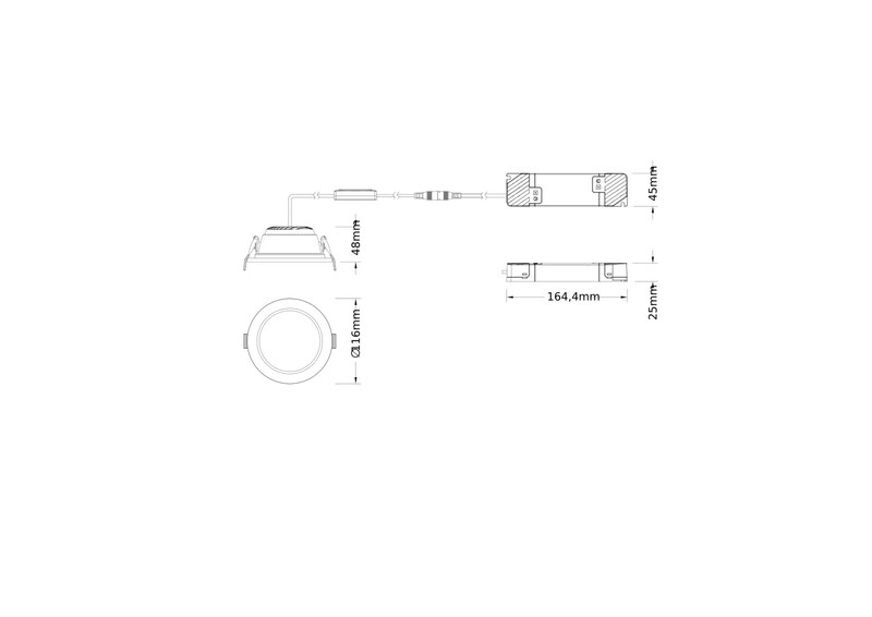 ledvance Alasvalo downlight comfort dl cmft d100 13w cct op da va