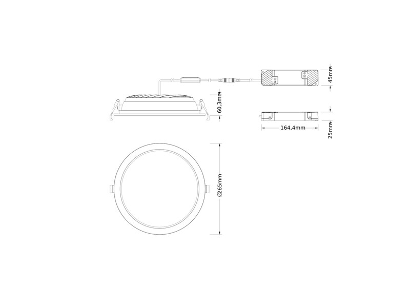 ledvance Downlight comfort dl cmft d250 42w cct op da wt