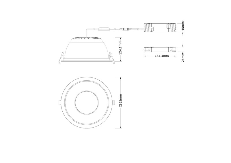 ledvance Alasvalo downlight comfort dl cmft d250 42w cct u19 da va