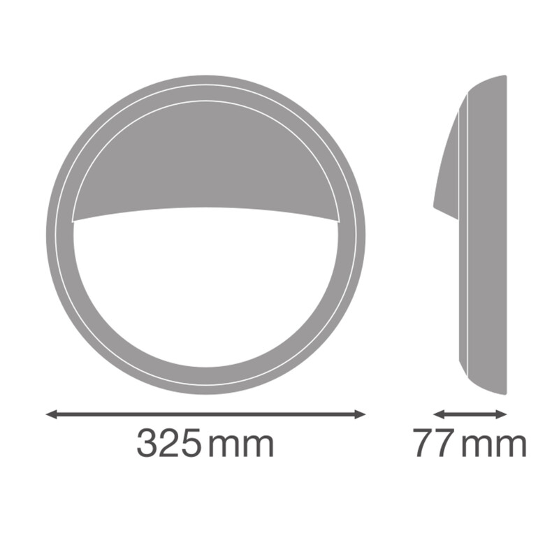 ledvance Mekaniska tillbehör bulkhead blkh cbo rd eyelid 325 wt