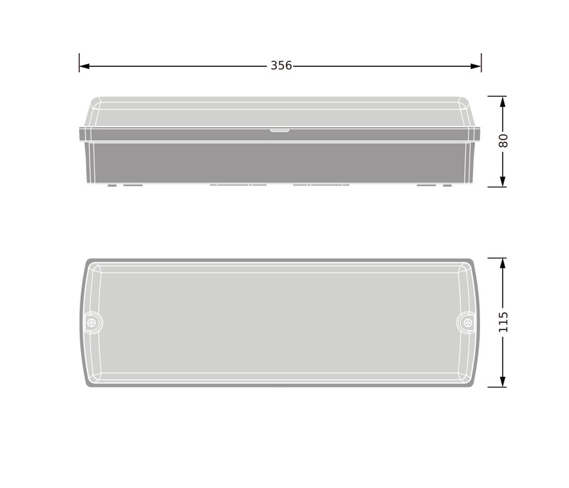 ledvance Surface mounted luminaire blkh rect 8w cct ml wt sens el