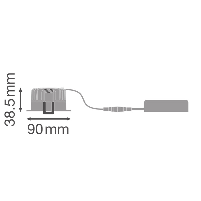 ledvance Downlight spot adjust sp adj d83 8w 930 ml wt