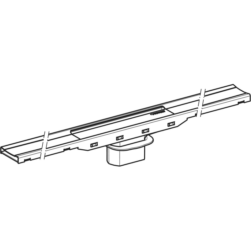 cleanline Lattiakaivon kouru geberit 1100mm samppanja cl80