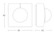 steinel Motion detector is3180 sq pf 180 ip54 ce wh