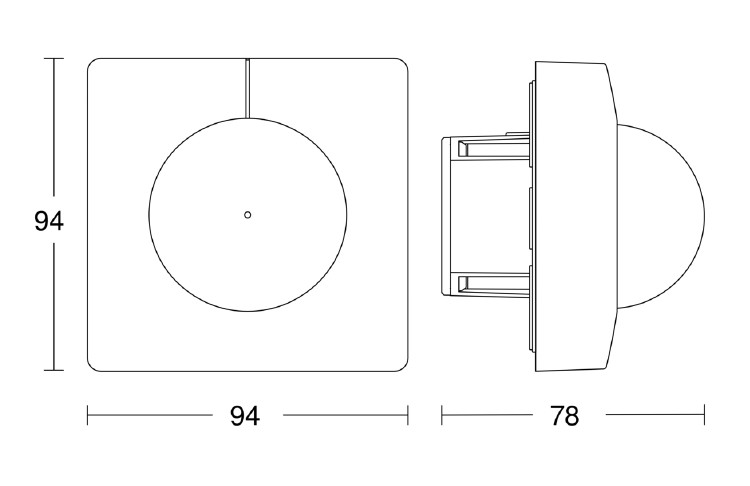 steinel Rörelsevakt is3180 sq knx 180 ip54 ta vi