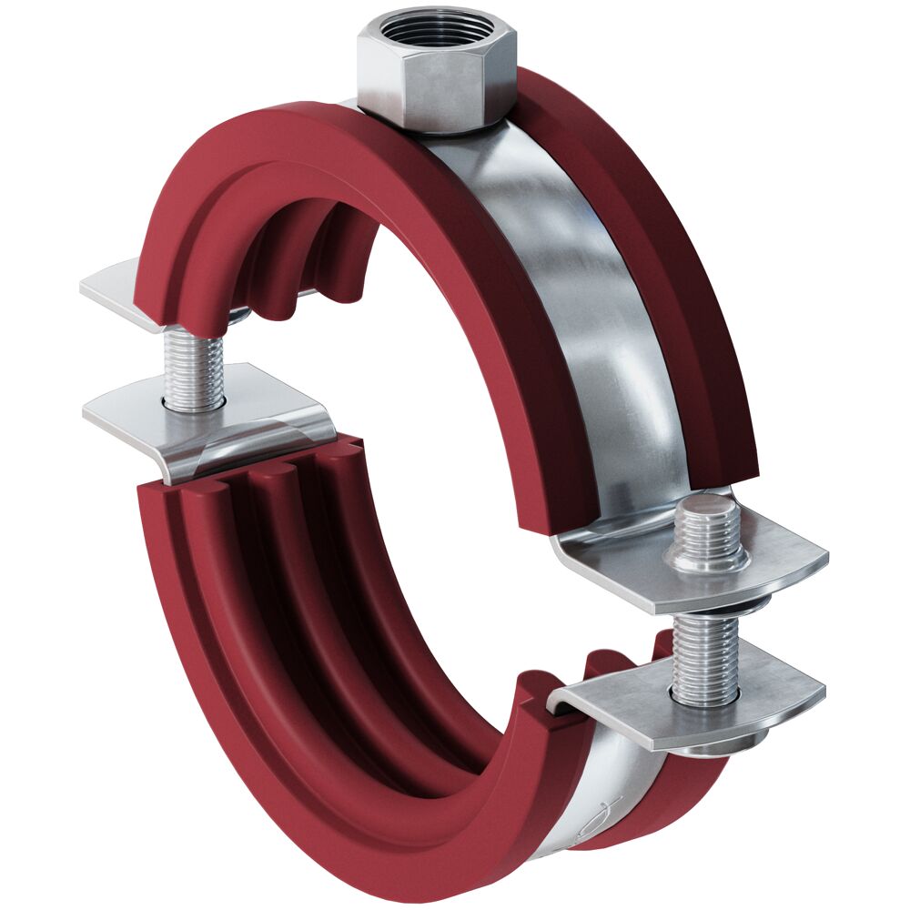 undefined Pipe clamp frsh zn fischer 20-24mm m8 silicone insulation