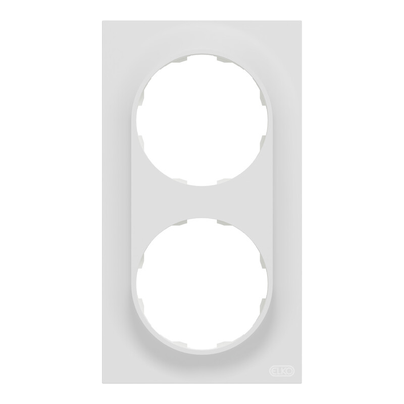 schneider electric Elko one ramme 2-hull renhvit