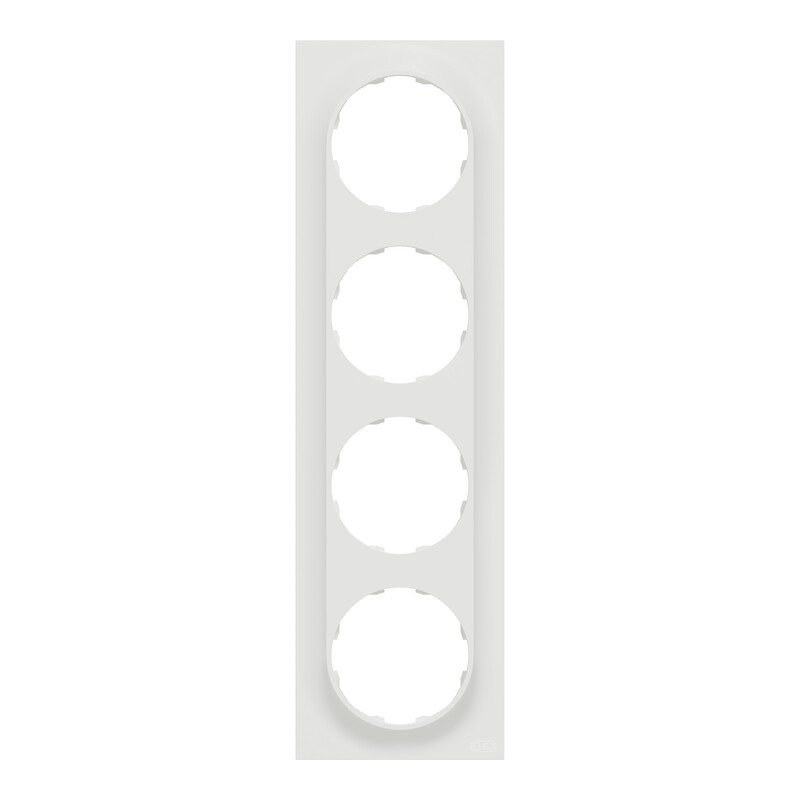 schneider electric Elko one ramme 4-hull renhvit
