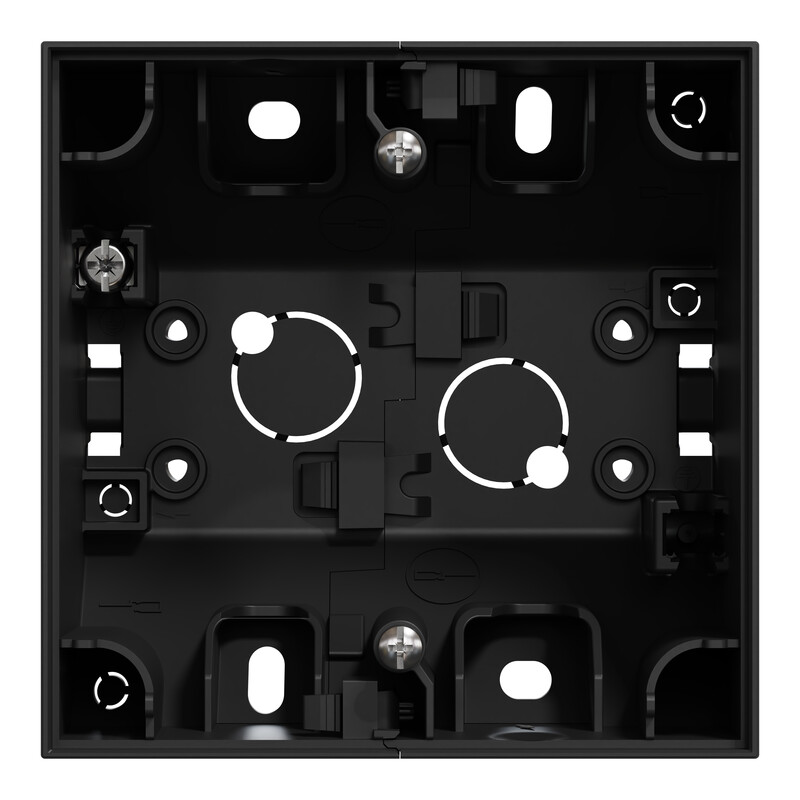 schneider electric Elko one hjørnekappe 1-hull sort