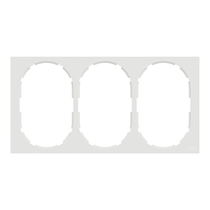 schneider electric Elko one stikk ramme 3-hull renhvit