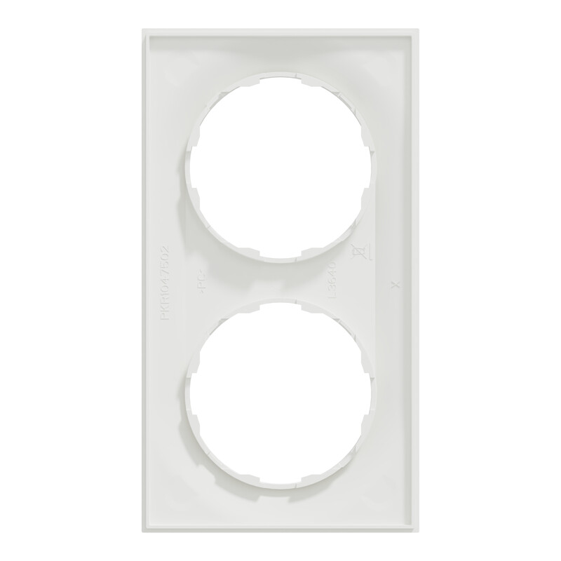 schneider electric Elko one ramme 2-hull renhvit