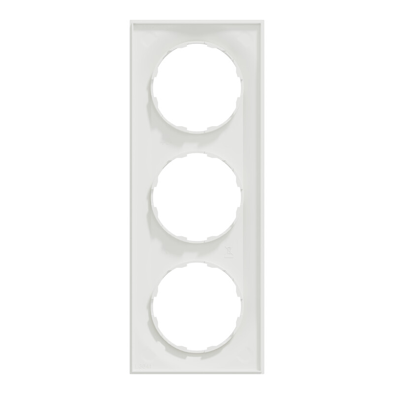 schneider electric Elko one ramme 3-hull renhvit
