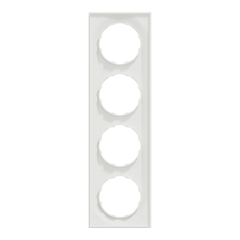 schneider electric Elko one ramme 4-hull renhvit