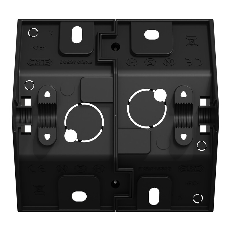 schneider electric Elko one hjørnekappe 1-hull sort