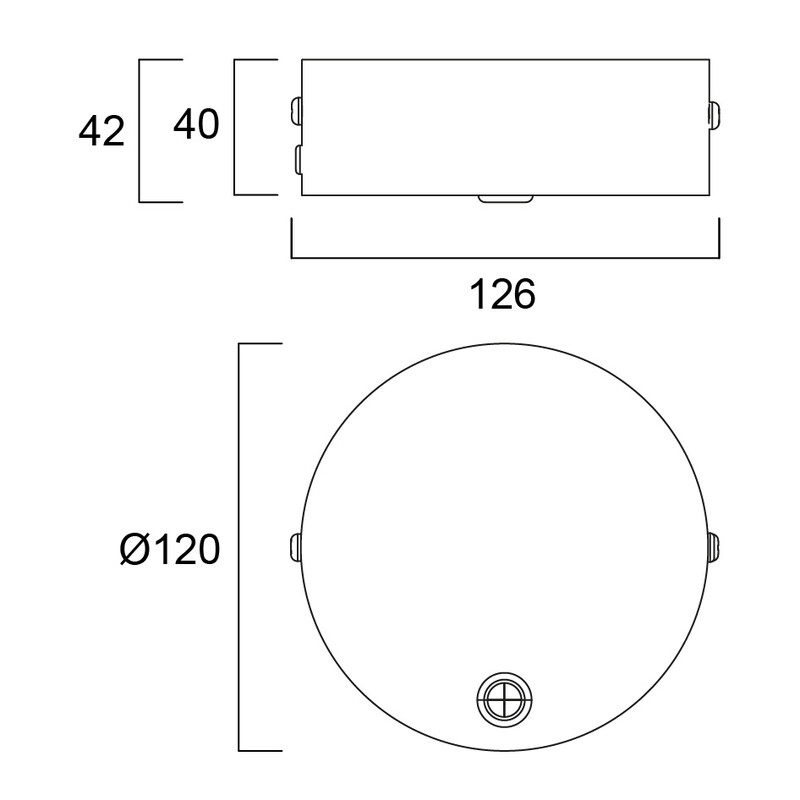 sylvania Elektriska tillbehör otao l. ceilingcup+cable 2m wh