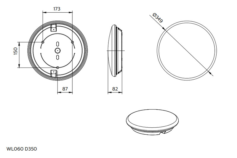 philips Yleisvalaisin ledinaire wall 1100/2200lm 830/840 on/off