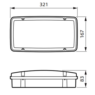 philips Emergency luminaire em154c ho bkd 15s nm3 elp ip65