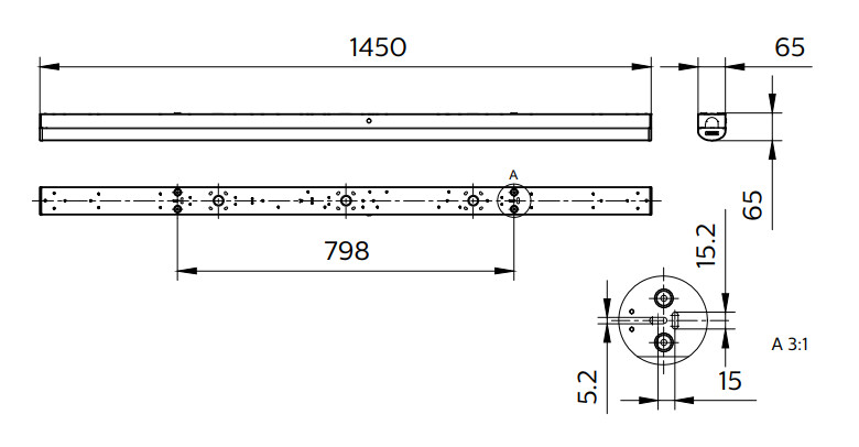 philips Runkovalaisin coreline batten 8000lm cct 150cm ip40/20 wia
