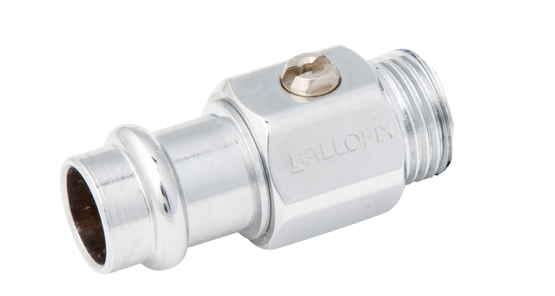 MINI BALL VALVE BALLOFIX 3/4x22 MT/PRESS CHROME
