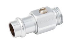 MINI BALL VALVE BALLOFIX 3/4x22 MT/PRESS CHROME