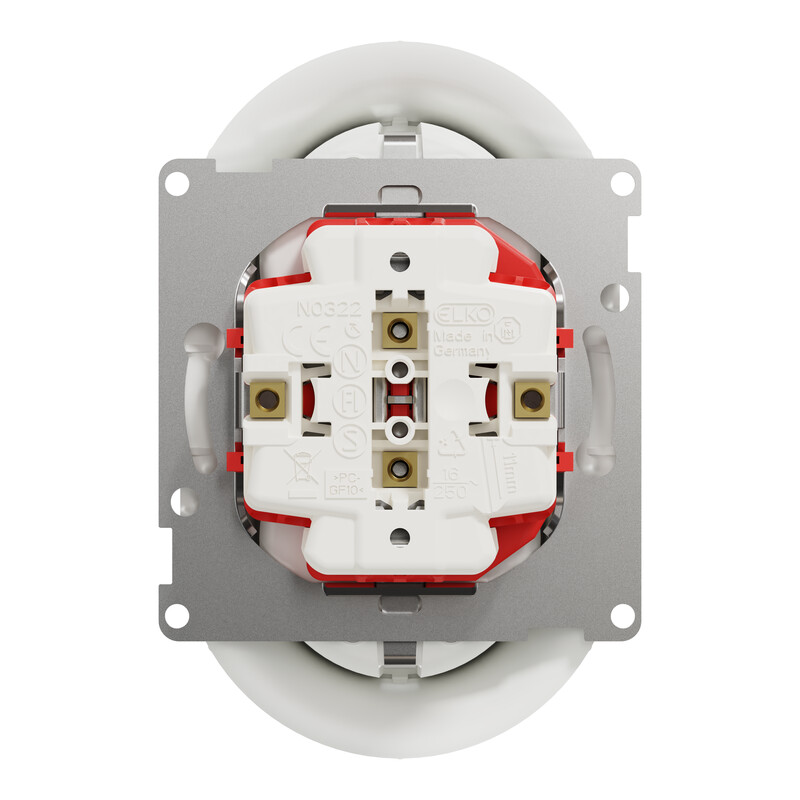 schneider electric Socket-outlet elko one dso schuko c-plate screwless