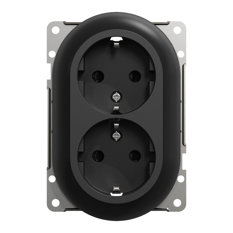schneider electric Socket-outlet elko one dso schuko c-plate low screw