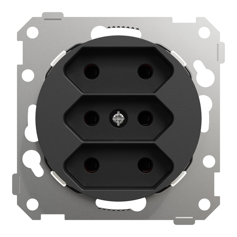 schneider electric Elko one 3veis eurostikkontakt sort