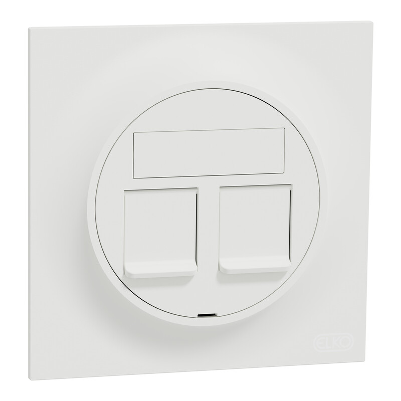 schneider electric Elko one sentralplate rett, universal 2x keystone rh