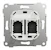 schneider electric Elko one sentralplate rett, universal 2x keystone so