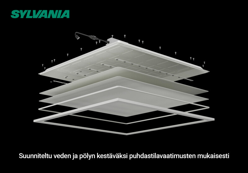 sylvania Modularmatur panel ip65 cleanroom 1200 36w 4300lm 840
