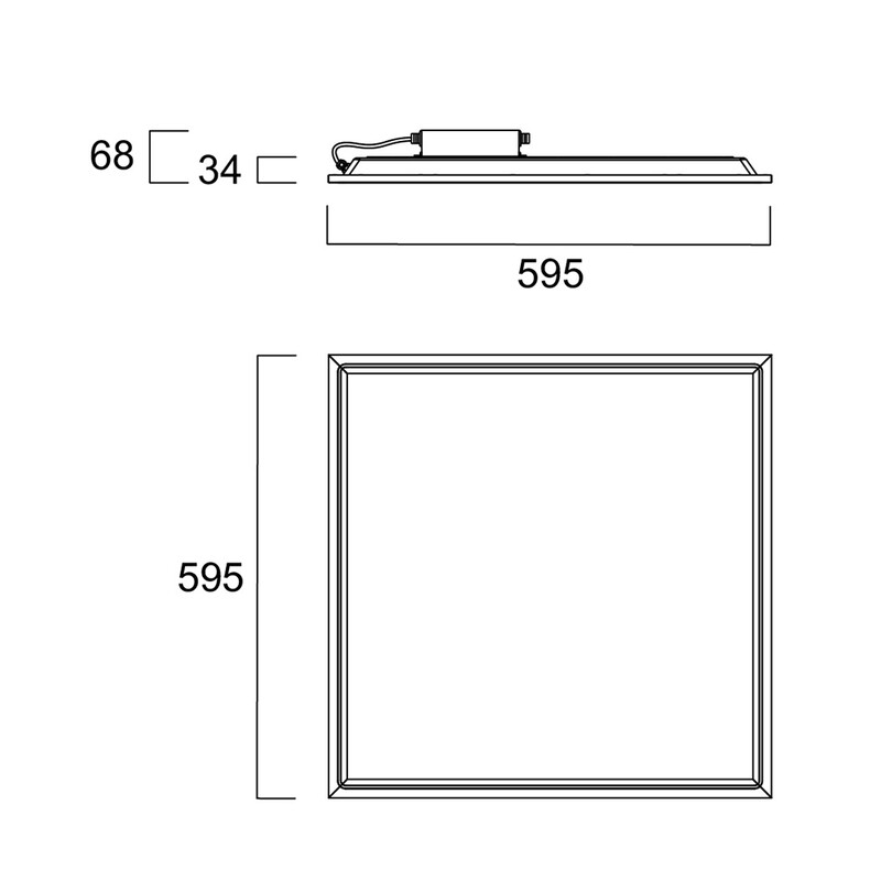 sylvania Modularmatur panel ip65 cleanroom 600 36w 4400lm 840