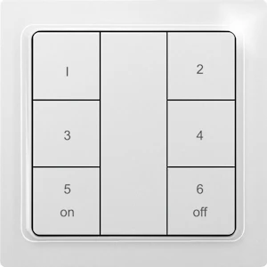 eltako Trådlös tryckknapp enocean f6t55eb-keypad-wg