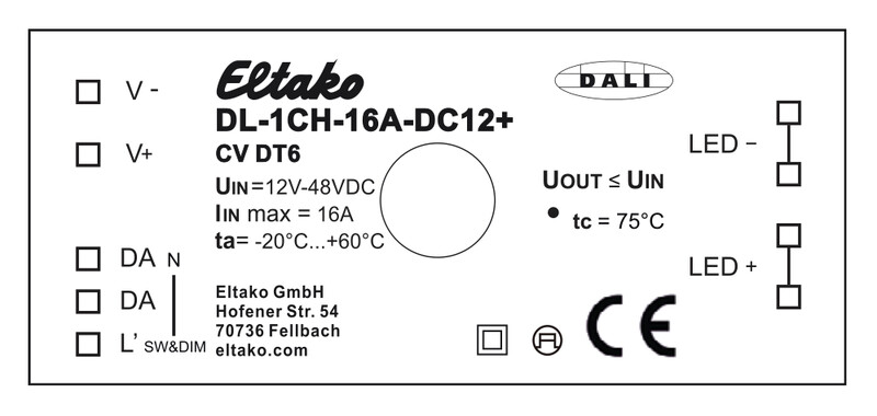 eltako Valonsäädin eltako dali-2 led.1-kanav.16a.pinta