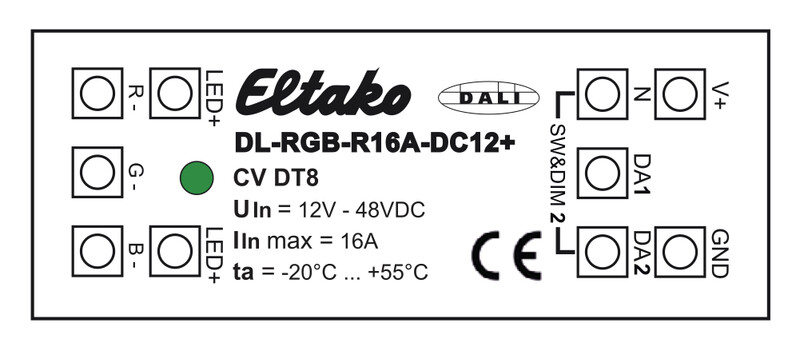 eltako Valonsäädin eltako dali led.rgb.16a.dt8.din