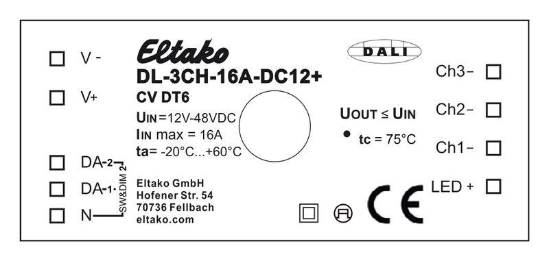 eltako Valonsäädin eltako dali-2 led.3-kanav.16a.pinta