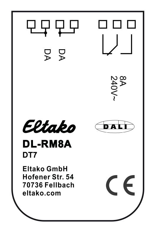 eltako Lähtöyksikkö eltako dali-2 releyksikkö.8a.dt7.uppo