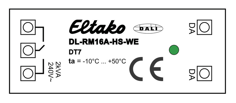 eltako Lähtöyksikkö eltako dali releyksikkö.16a.dt7.din