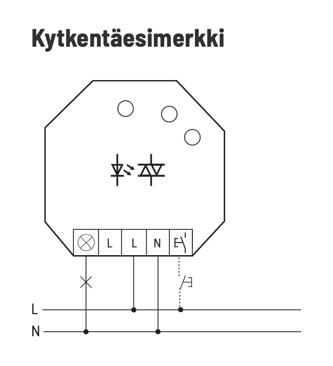 eltako Puolijohderele eltako äänetön,1ei pot.vap.230v