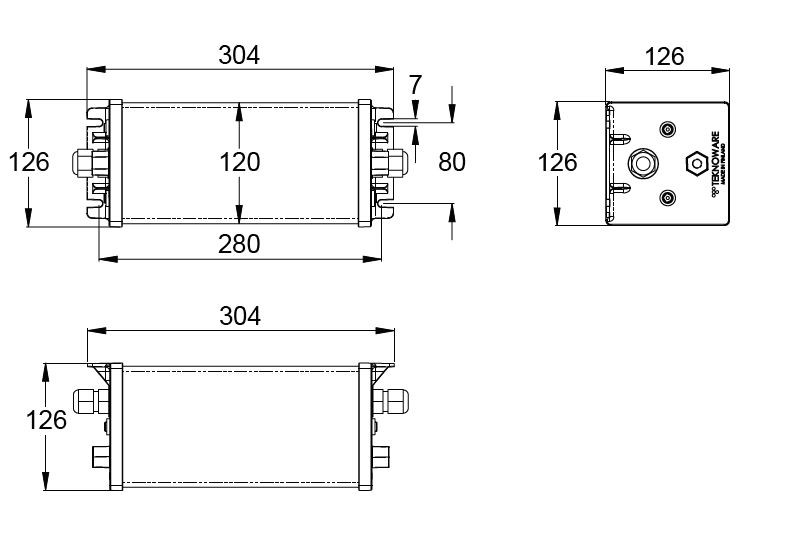 teknoware Turvavalaisin robust 86 twt8651wk 220-230v ip67