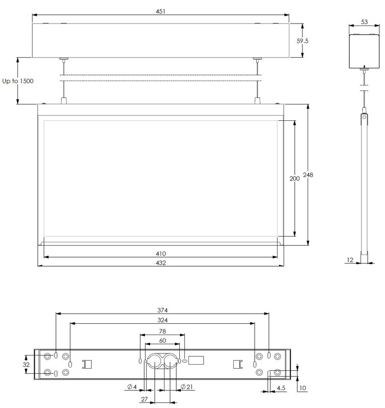 teknoware Opastevalaisin steel twse592wm 230vac ip20