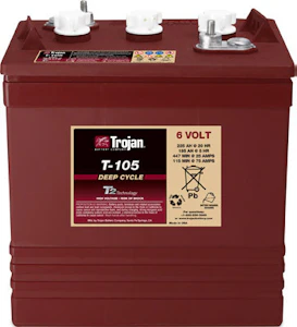 trojan Accu lead open trojan t-105-lpt 6v 225ah