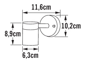 konstsmide Seinävalaisin ulko modena 7572-750 ip44 gu10 mu