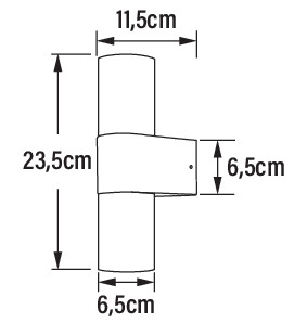konstsmide Seinävalaisin ulko temi ip54 2xgu10 gc mu/kulta