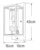 konstsmide Wall luminaire trani ip44 e27 gc bl