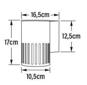 konstsmide Väggarmatur pistoia 7357-972 ip54 e27 ro