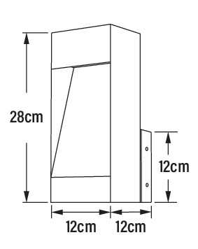 konstsmide Seinävalaisin ulko rho 7359-970 ip54 10w ruo